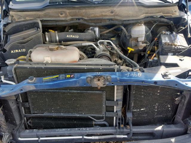 1D7KU28D34J140954 - 2004 DODGE RAM 2500 S ლურჯი ფოტო 7