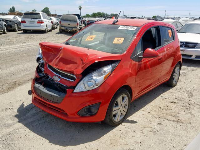 KL8CB6S94FC715580 - 2015 CHEVROLET SPARK LS RED photo 2