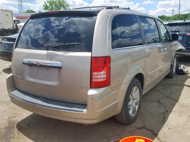 2A8HR64X48R688890 - 2008 CHRYSLER TOWN & COU GOLD photo 4