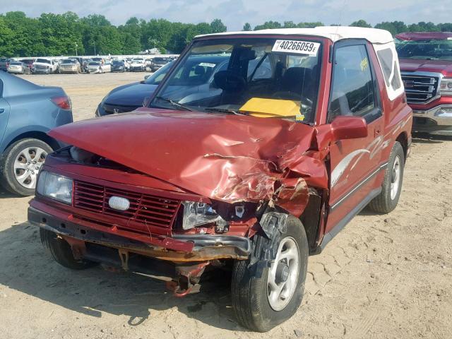 2CNBJ1869S6945183 - 1995 GEO TRACKER RED photo 2