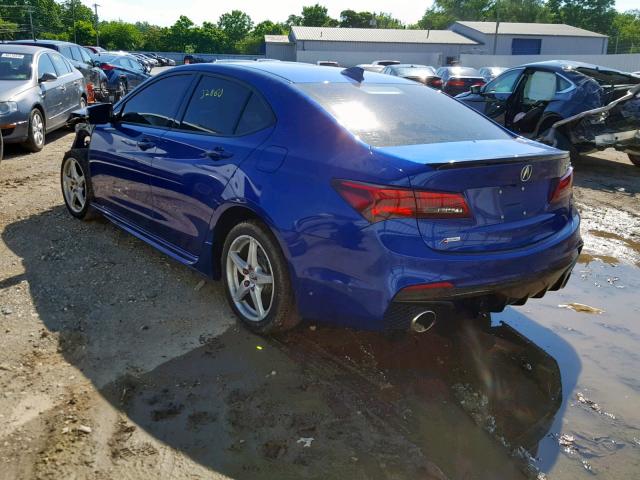 19UUB2F67JA003347 - 2018 ACURA TLX TECH+A BLUE photo 3