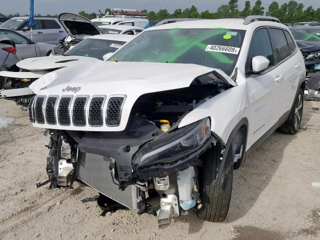 1C4PJLDB2KD419472 - 2019 JEEP CHEROKEE L WHITE photo 2