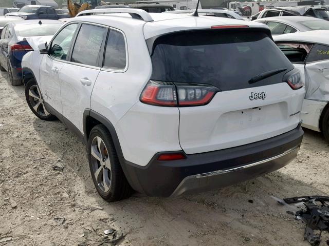 1C4PJLDB2KD419472 - 2019 JEEP CHEROKEE L WHITE photo 3