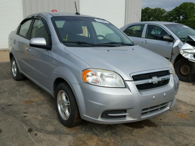 KL1TD5DE2AB103650 - 2010 CHEVROLET AVEO LS SILVER photo 1