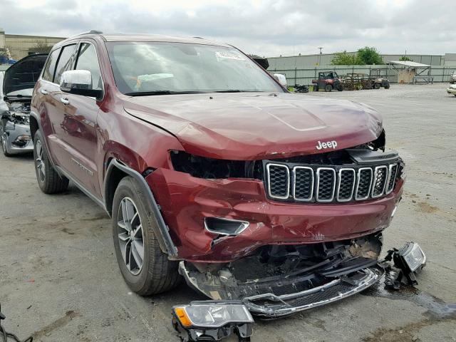 1C4RJFBG3JC442398 - 2018 JEEP GRAND CHER MAROON photo 1