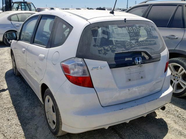 JHMGE8H34CC032142 - 2012 HONDA FIT WHITE photo 3