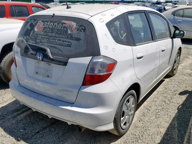 JHMGE8H34CC032142 - 2012 HONDA FIT WHITE photo 4