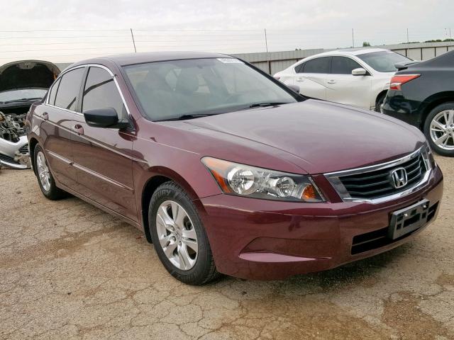 JHMCP26489C008159 - 2009 HONDA ACCORD LXP BURGUNDY photo 1