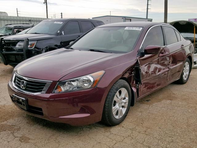 JHMCP26489C008159 - 2009 HONDA ACCORD LXP BURGUNDY photo 2