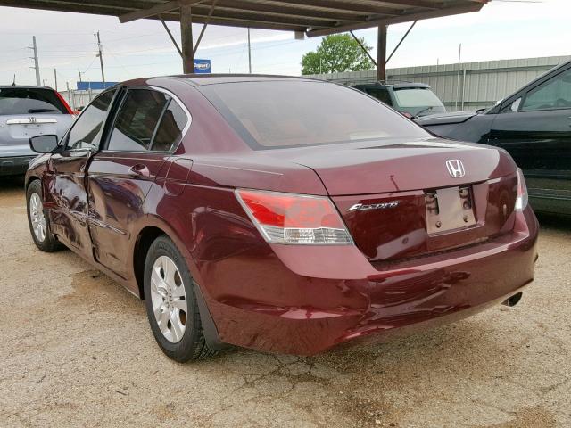 JHMCP26489C008159 - 2009 HONDA ACCORD LXP BURGUNDY photo 3