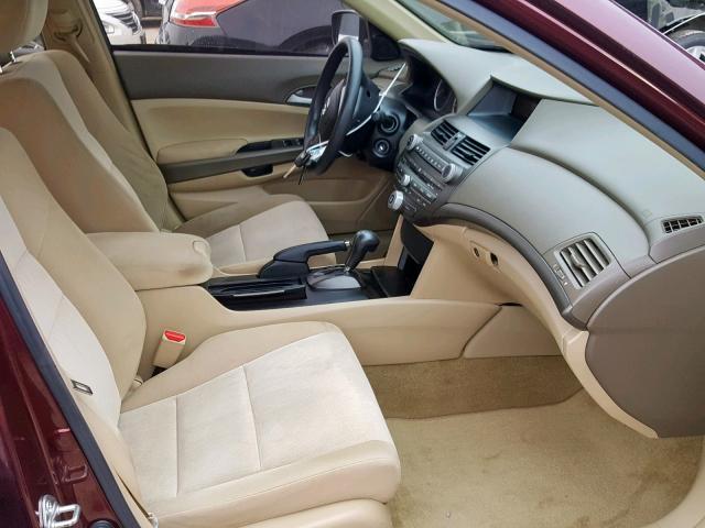 JHMCP26489C008159 - 2009 HONDA ACCORD LXP BURGUNDY photo 5