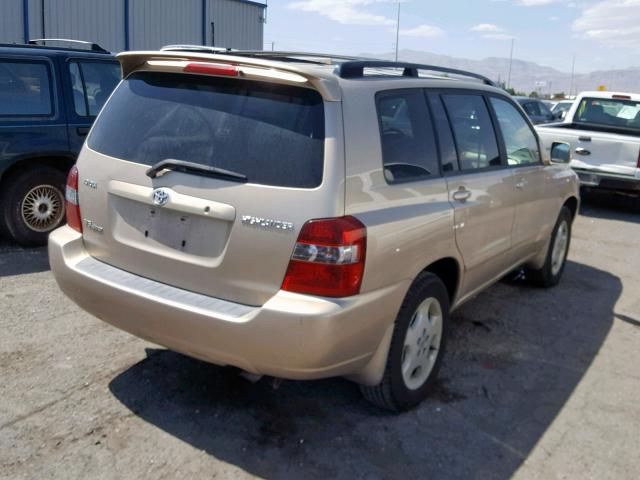 JTEEP21A140043025 - 2004 TOYOTA HIGHLANDER BEIGE photo 4