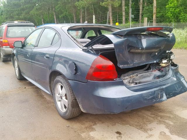2G2WP552261154594 - 2006 PONTIAC GRAND PRIX BLUE photo 3