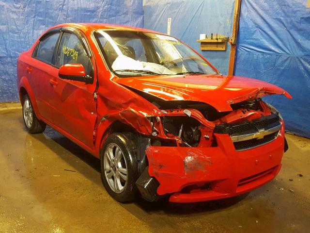 KL1TD5DE1AB076604 - 2010 CHEVROLET AVEO LS RED photo 1