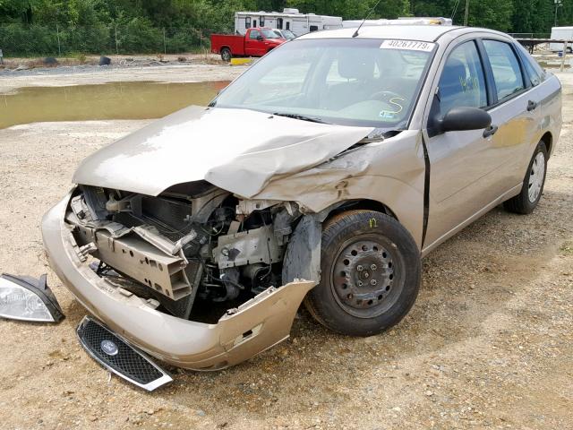 1FAFP34N06W103766 - 2006 FORD FOCUS ZX4 TAN photo 2