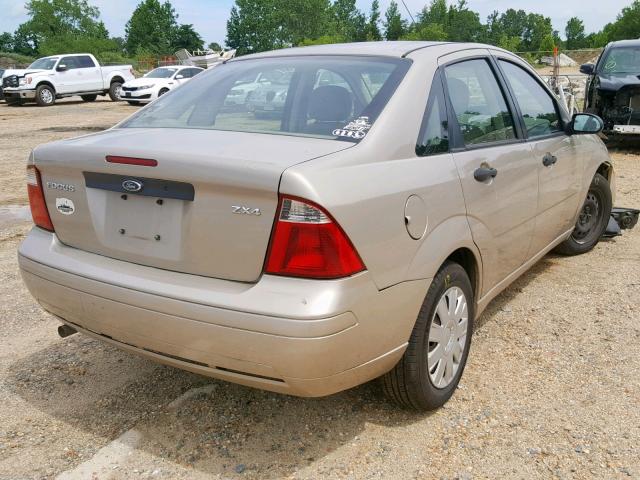 1FAFP34N06W103766 - 2006 FORD FOCUS ZX4 TAN photo 4