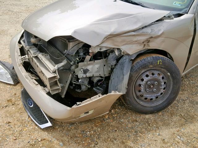 1FAFP34N06W103766 - 2006 FORD FOCUS ZX4 TAN photo 9