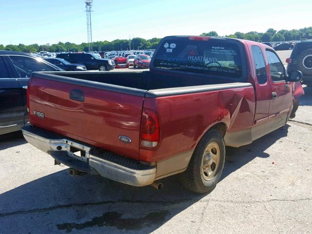 2FTRX17224CA81100 - 2004 FORD F-150 HERI MAROON photo 4