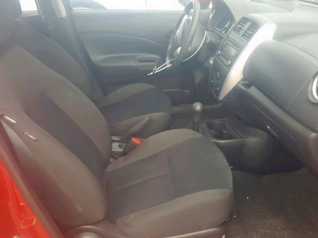 3N1CE2CP0FL390566 - 2015 NISSAN VERSA NOTE RED photo 5