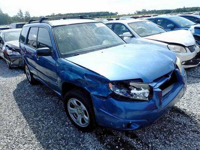 JF1SG63637H724483 - 2007 SUBARU FORESTER 2 BLUE photo 1