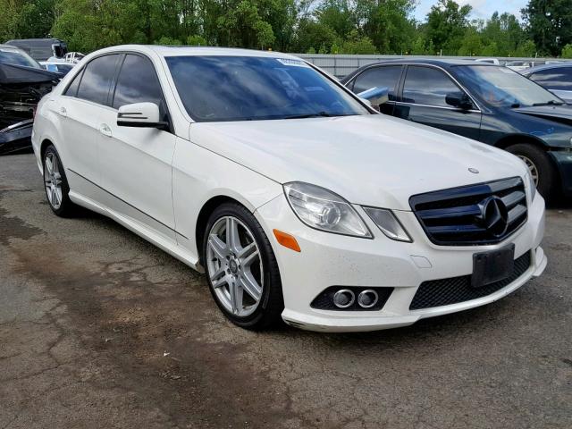 WDDHF5GB6AA119498 - 2010 MERCEDES-BENZ E 350 WHITE photo 1