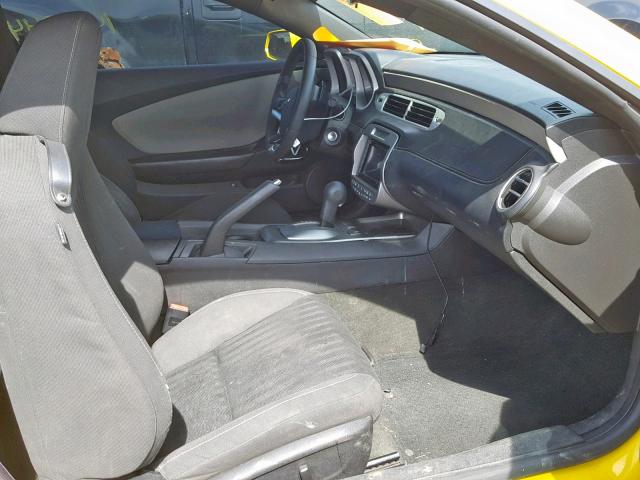 2G1FA1E33E9242559 - 2014 CHEVROLET CAMARO LS YELLOW photo 5