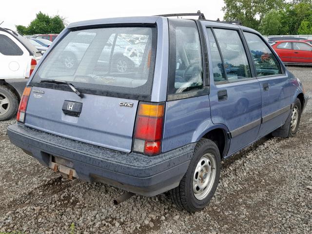 JHMEC582XHS008735 - 1987 HONDA CIVIC 1.5 BLUE photo 4