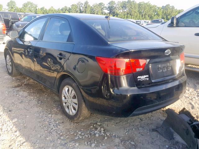 KNAFU4A21A5104326 - 2010 KIA FORTE EX BLACK photo 3