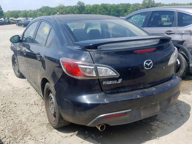 JM1BL1SF6A1103507 - 2010 MAZDA 3 I BLACK photo 3