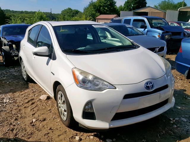 JTDKDTB3XC1501496 - 2012 TOYOTA PRIUS C WHITE photo 1