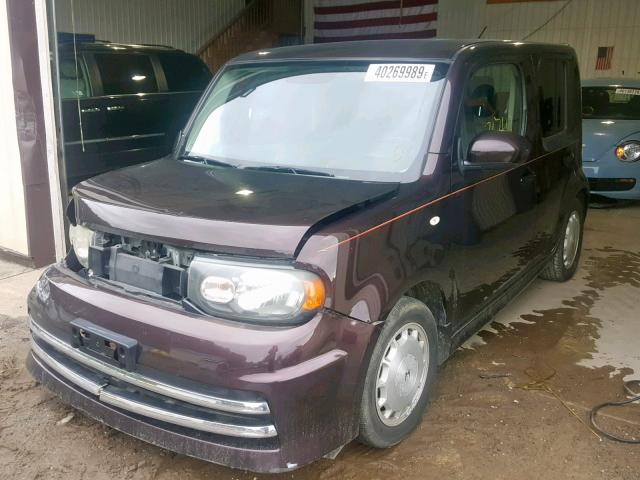 JN8AZ28R29T104319 - 2009 NISSAN CUBE BASE BURGUNDY photo 2