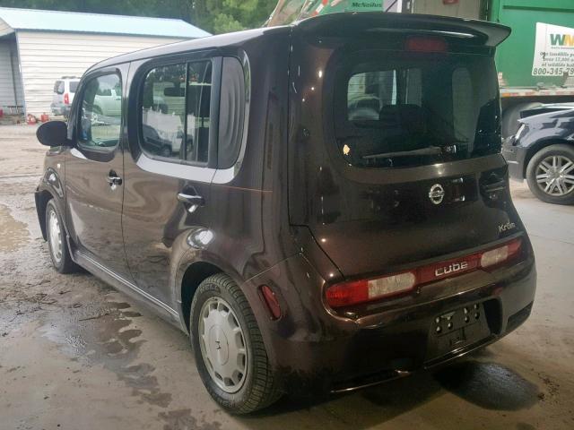 JN8AZ28R29T104319 - 2009 NISSAN CUBE BASE BURGUNDY photo 3