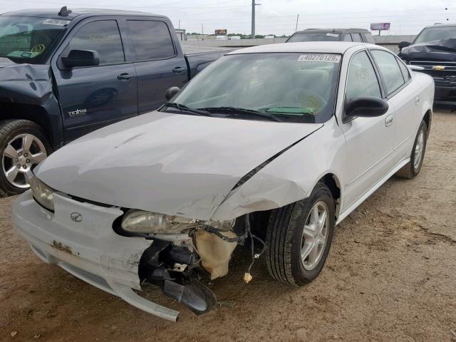 1G3NL52F74C224897 - 2004 OLDSMOBILE ALERO GL WHITE photo 2