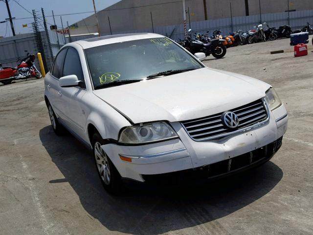 WVWPD63B03E082760 - 2003 VOLKSWAGEN PASSAT GLS WHITE photo 1