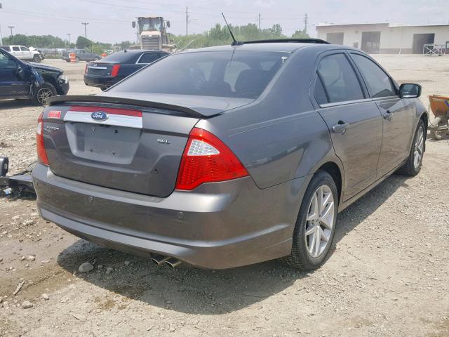 3FAHP0JA2CR115179 - 2012 FORD FUSION SEL GRAY photo 4