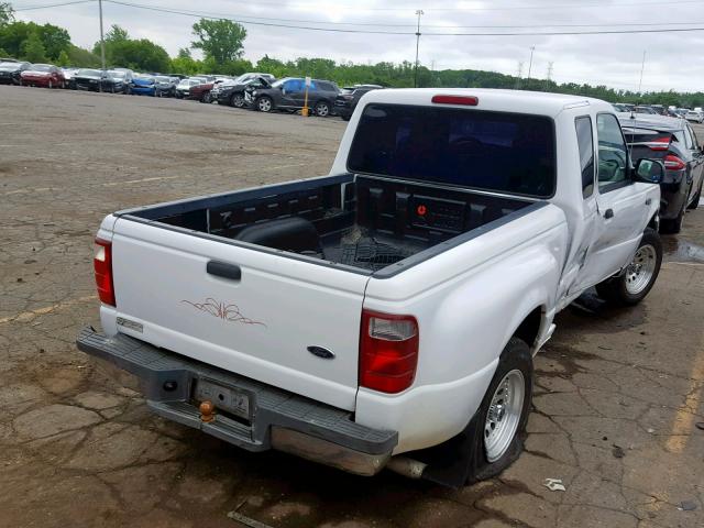 1FTYR14U74PB32861 - 2004 FORD RANGER SUP WHITE photo 4