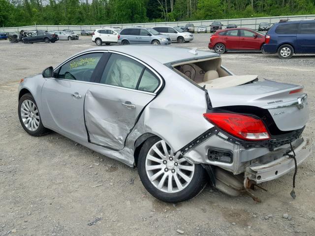 2G4GS5EK4C9136797 - 2012 BUICK REGAL PREM SILVER photo 3