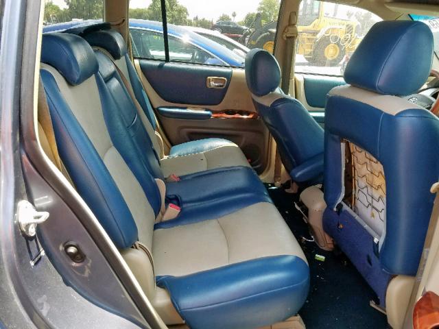 JTEDP21A740008646 - 2004 TOYOTA HIGHLANDER BLUE photo 6