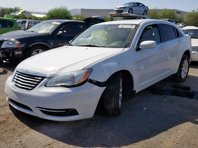 1C3CCBBG1CN198089 - 2012 CHRYSLER 200 TOURIN WHITE photo 2