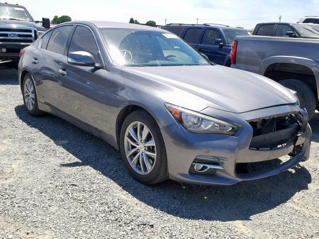 JN1BV7APXFM338895 - 2015 INFINITI Q50 BASE GRAY photo 1