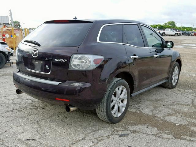 JM3ER293370156832 - 2007 MAZDA CX-7 MAROON photo 4