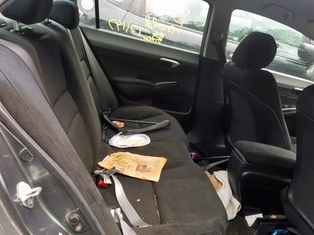 2HGFA16659H332406 - 2009 HONDA CIVIC LX-S Boz foto 6