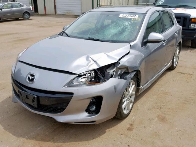 JM1BL1M51C1549247 - 2012 MAZDA 3 S SILVER photo 2