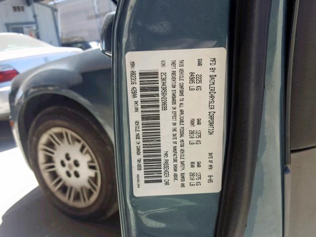 2C3KA43R56H220699 - 2006 CHRYSLER 300 GRAY photo 10