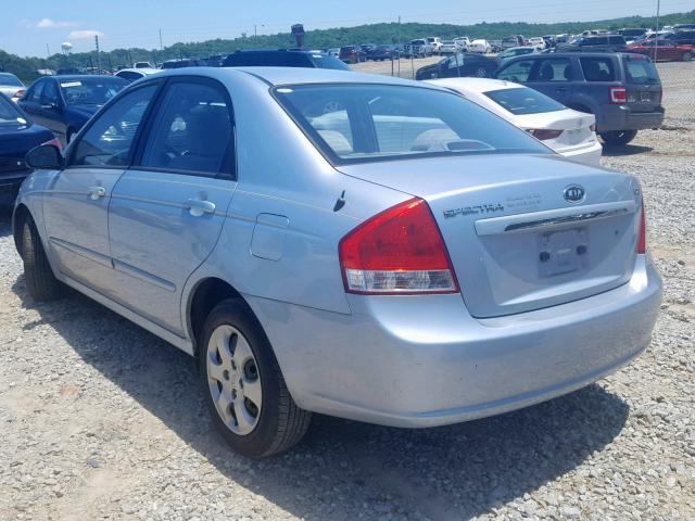 KNAFE121075424375 - 2007 KIA SPECTRA EX SILVER photo 3