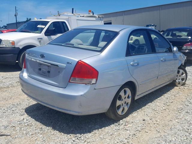 KNAFE121075424375 - 2007 KIA SPECTRA EX SILVER photo 4