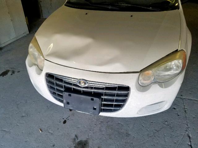 1C3EL56R46N191728 - 2006 CHRYSLER SEBRING TO WHITE photo 9