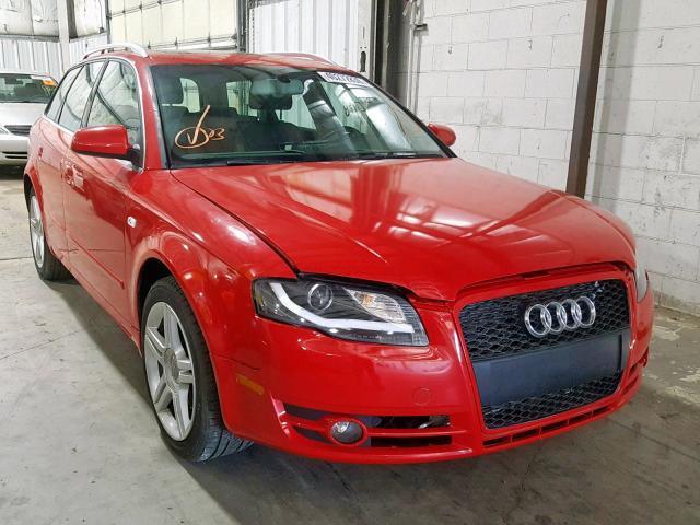 WAUKF78E76A074256 - 2006 AUDI A4 2.0T AV RED photo 1