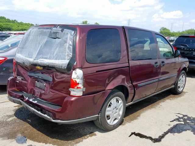 1GNDV23W48D124072 - 2008 CHEVROLET UPLANDER L MAROON photo 4