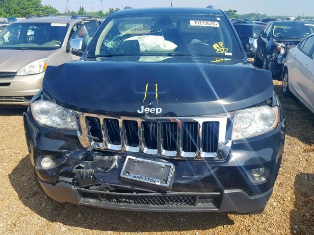 1C4RJFBG3CC272790 - 2012 JEEP GRAND CHER BLACK photo 7